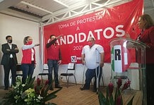 Toma protesta Graciela Ortiz a candidatos en Aquiles Serdán